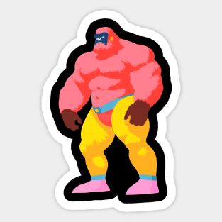 Big Foot Wrestler Sticker